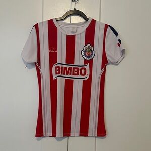 Civas  Red and White Striped Jersey